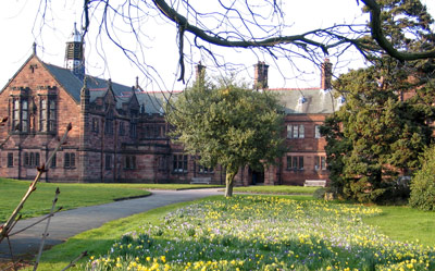 St Deniol’s Library in the spring